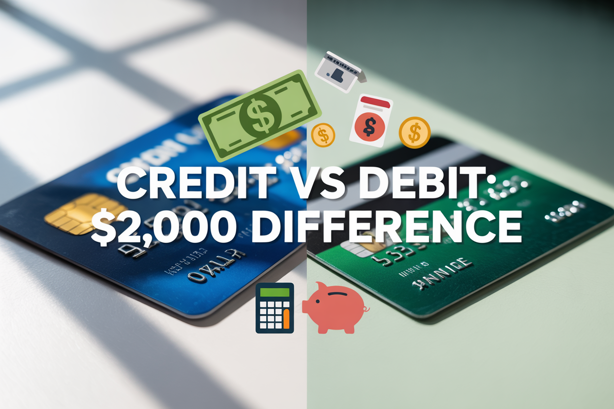 Credit Cards vs Debit Cards: The $2,000 Annual Difference