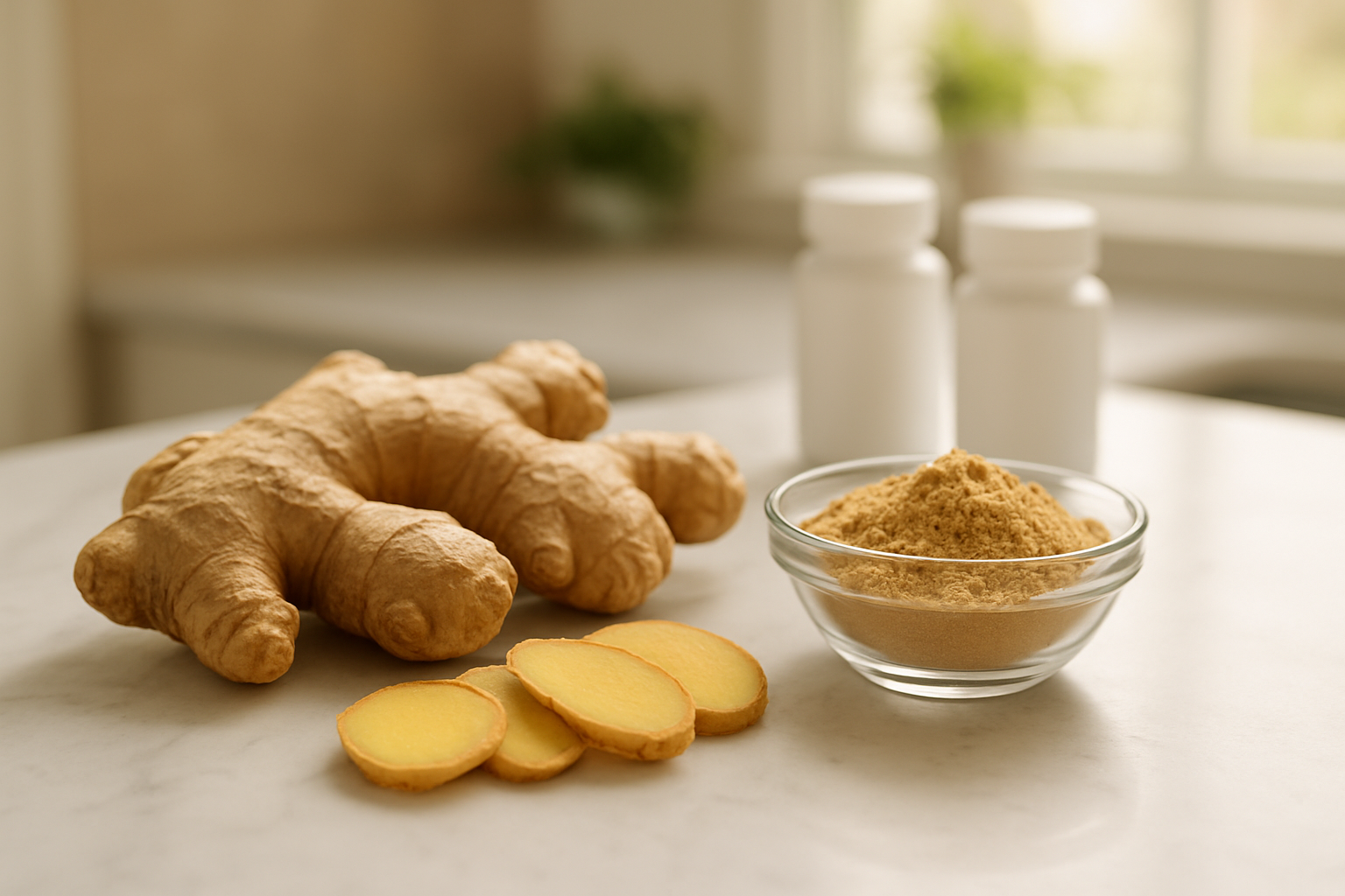 Ginger Replaces Nausea and Pain Relief Drugs