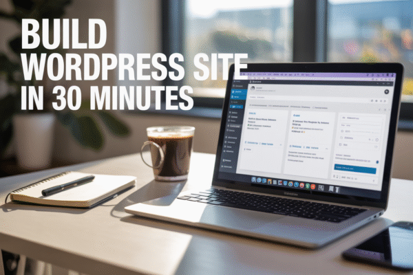 How to Build Your First WordPress Site in Under 30 Minutes