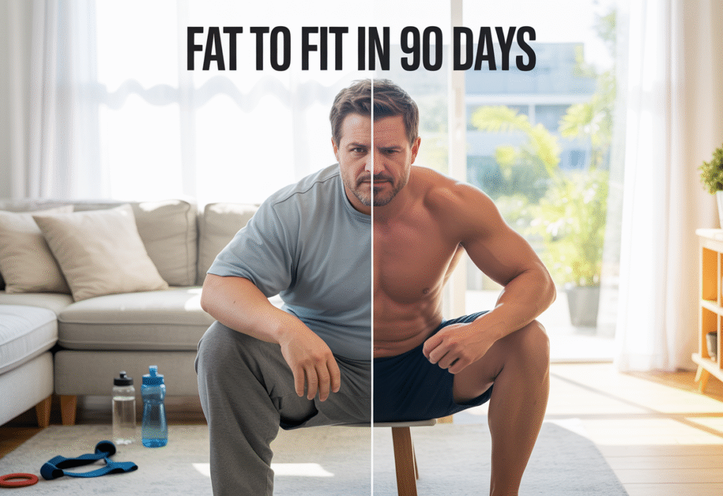 How to Go From Fat to Fit in 90 Days (No Gym Required)