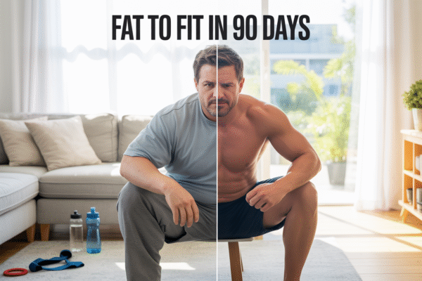 How to Go From Fat to Fit in 90 Days (No Gym Required)