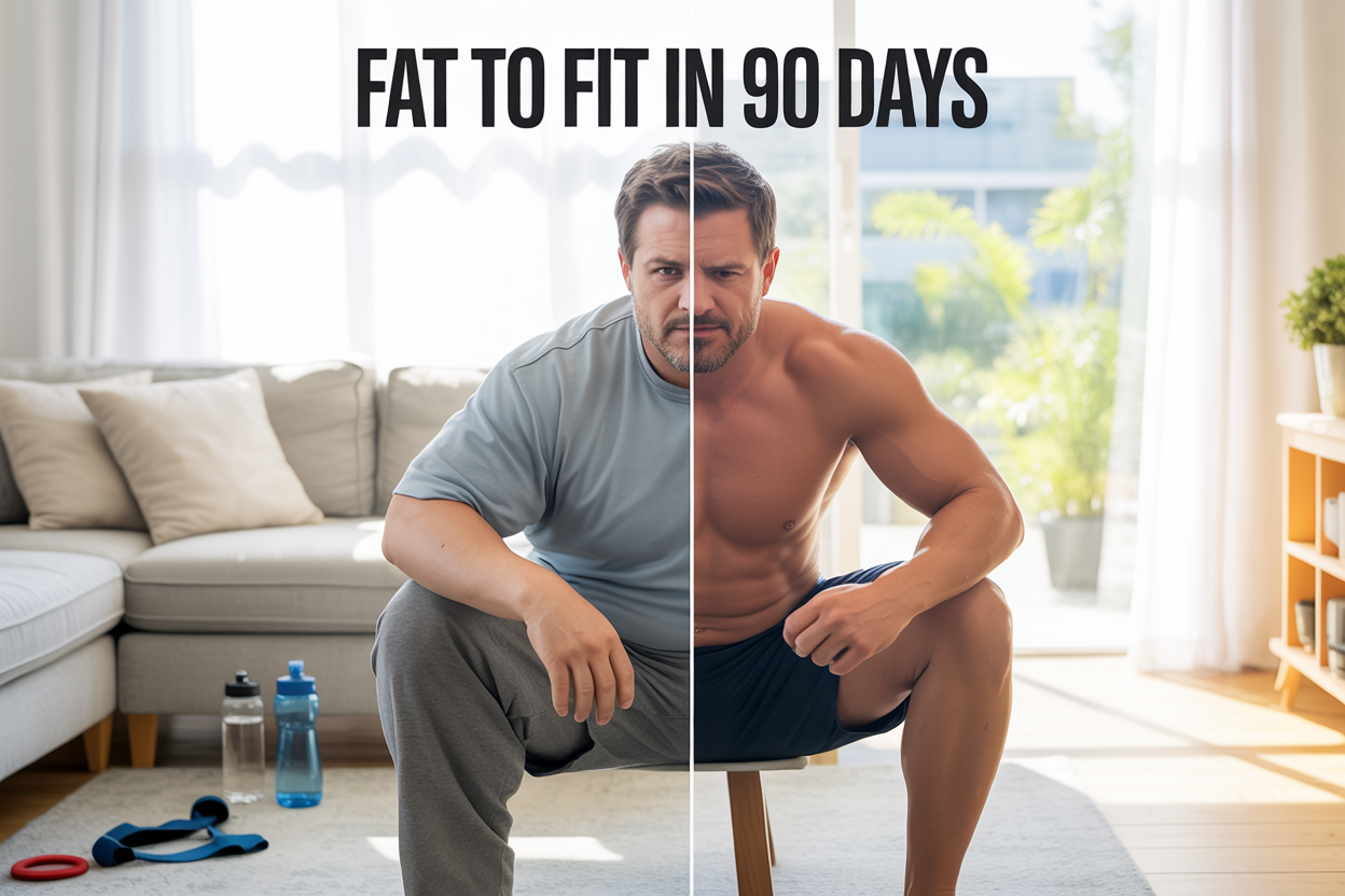 How to Go From Fat to Fit in 90 Days (No Gym Required)